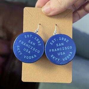 Skyy Vodka Handmade Earrings